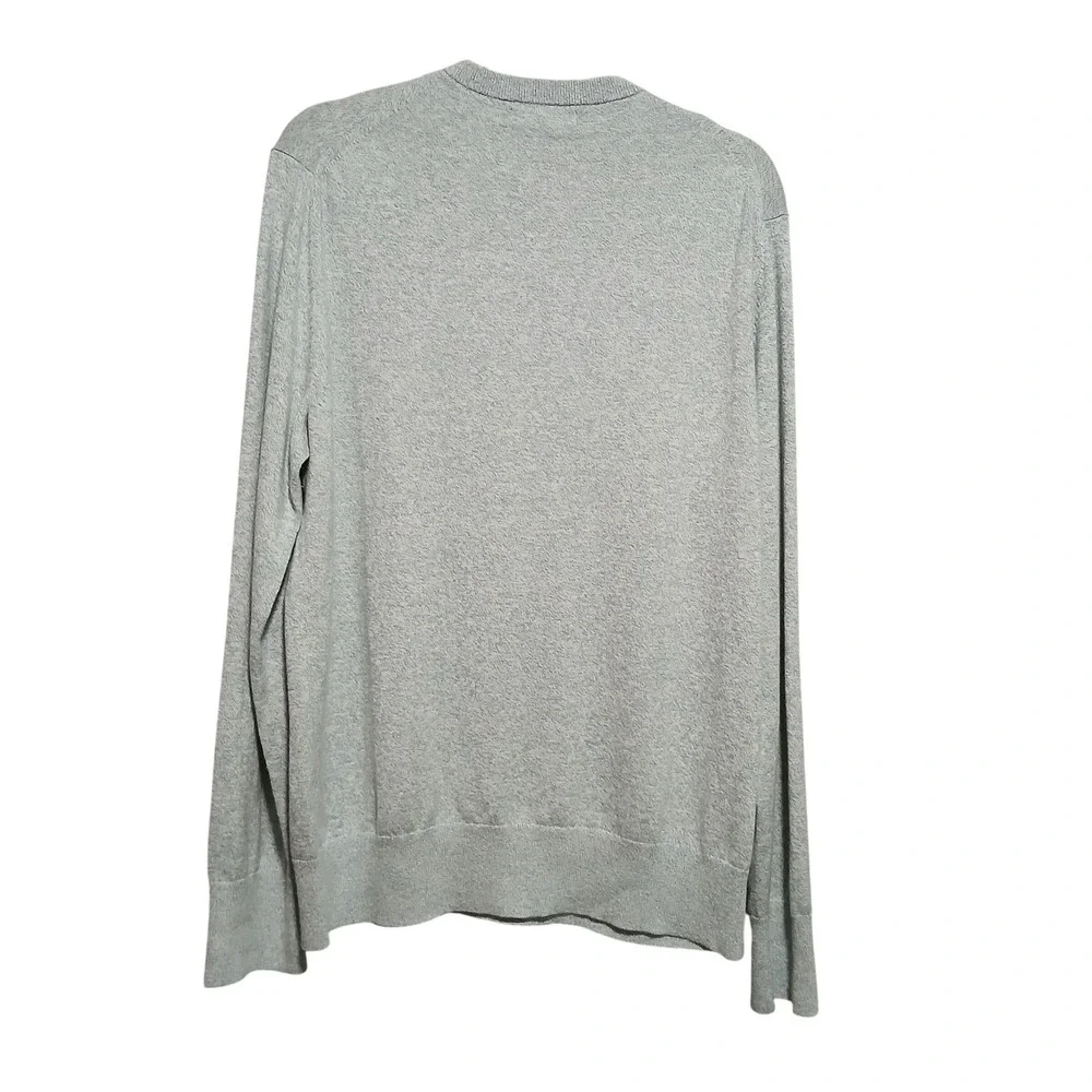 Banana Republic Mens V-Neck Sweater Light Blue Cotton Cashmere‎ Blend Large L